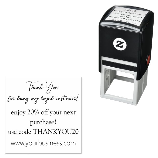 thank you small business discount self-inking stamp (In Situ)