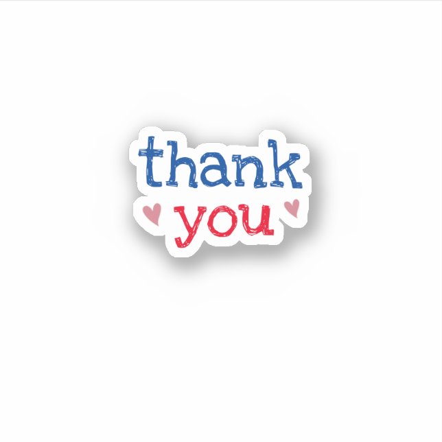 Thank you  small business sticker (Front)
