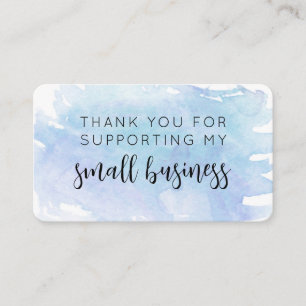 Thank You Small Business Support Card
