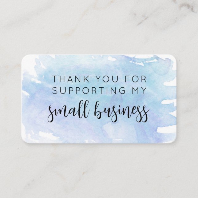 Thank You Small Business Support Card (Front)