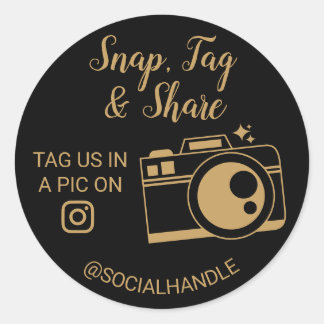 Thank You Snap, Tag & Share Social Media Sticker