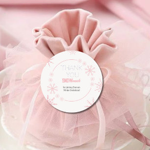 Thank You Snow Much Classic Round Sticker