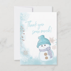 Thank you Snow Much Winter Baby Shower Thank You Card