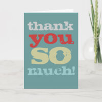 thank you so much card