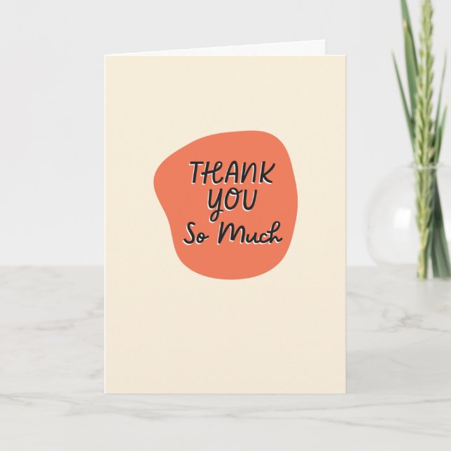 Thank You So Much Card (Front)