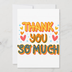 Thank you so much  card
