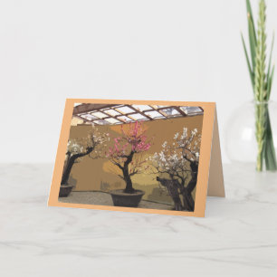 "Thank you so much" card Japanese bonsai tree