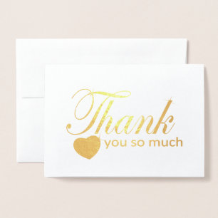 Thank You So Much Foil Card