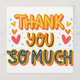 Thank you so much invitation
