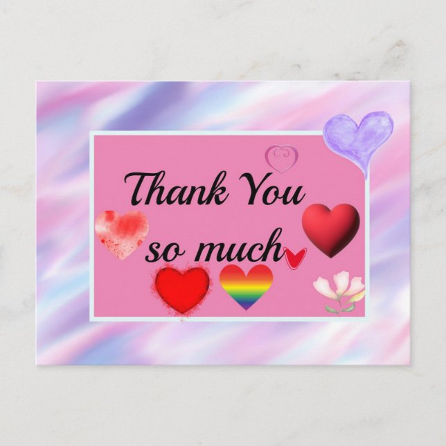 thank you so much post card (Front)