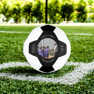 Thank You Soccer Coach Custom Team Photo & Names Soccer Ball