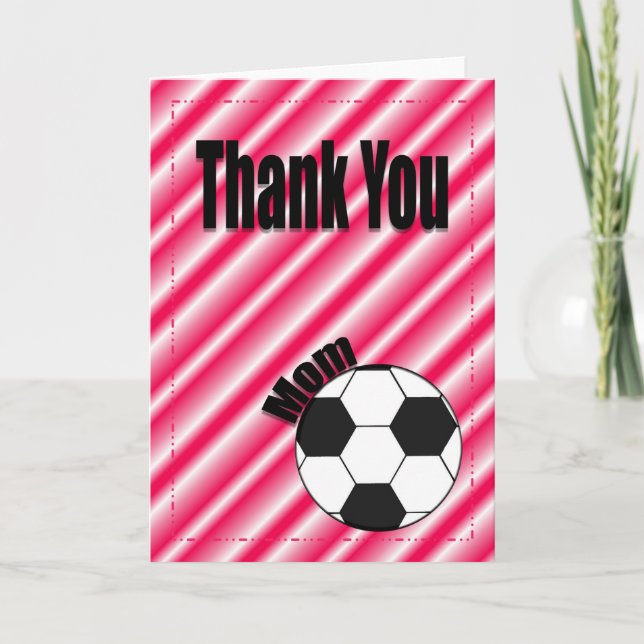 Thank You Soccer Team Mum Card (Front)