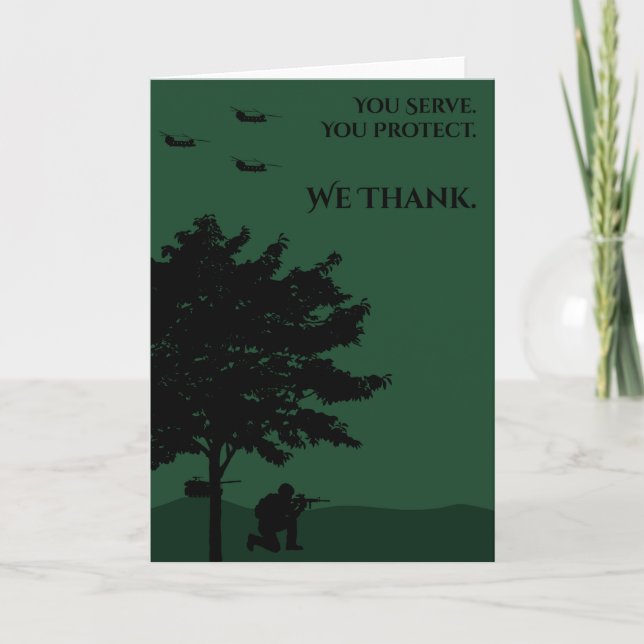 Thank You, Soldier You Card (Front)