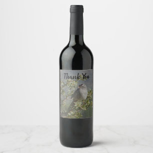 Thank You Sparrow on Branch Mosaic Appreciation Wine Label