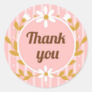 Thank You   Square Sticker