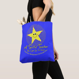 Thank You Star Teacher Poem Tote Bag