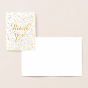 Thank You Starfish Sprinkles Stylish Beach Cute Foil Card
