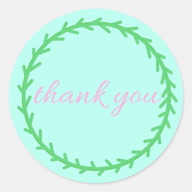 Thank you sticker (Front)