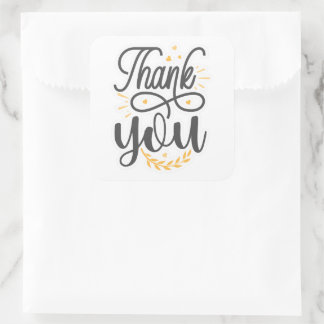 Thank you sticker