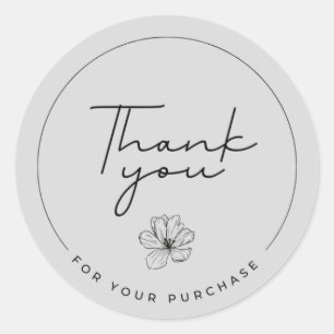 Thank you sticker