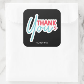 Thank you sticker