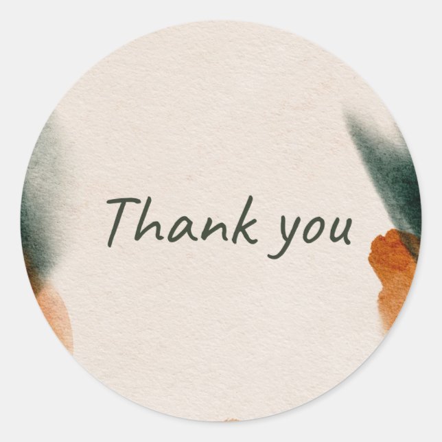 'Thank you' sticker  (Front)