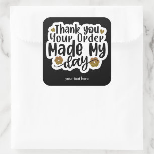 Thank you sticker