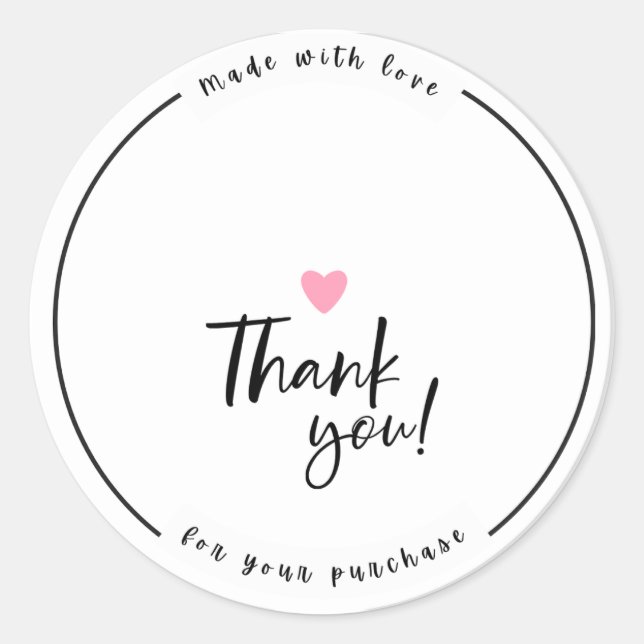 Thank You Sticker  (Front)