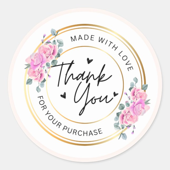 Thank you sticker  (Front)