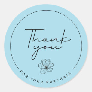 Thank you sticker