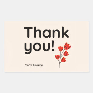 Thank you sticker 