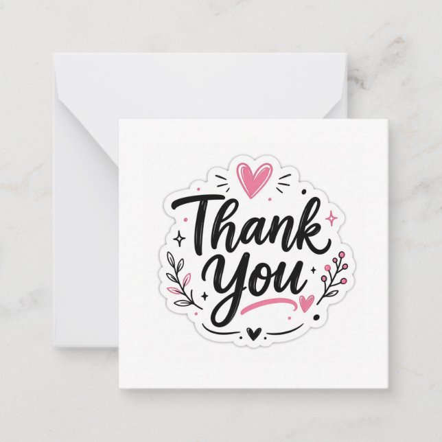 Thank You Sticker Card (Front)