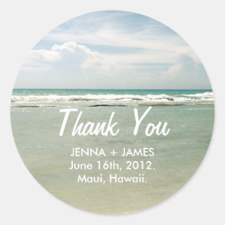 Thank You Sticker // Destination Wedding