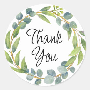 Thank you sticker, envelope seals