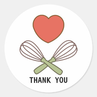 Thank you Sticker for Cooks and Bakers