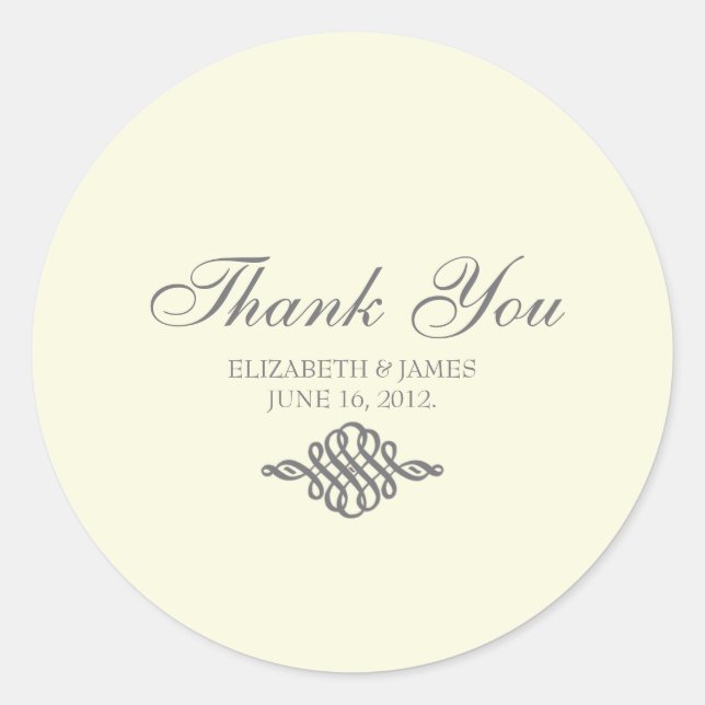 Thank You Sticker // The Elegance Collection (Front)
