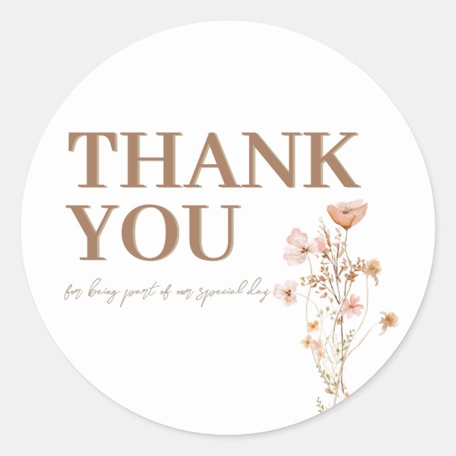 Thank You Stickers  (Front)