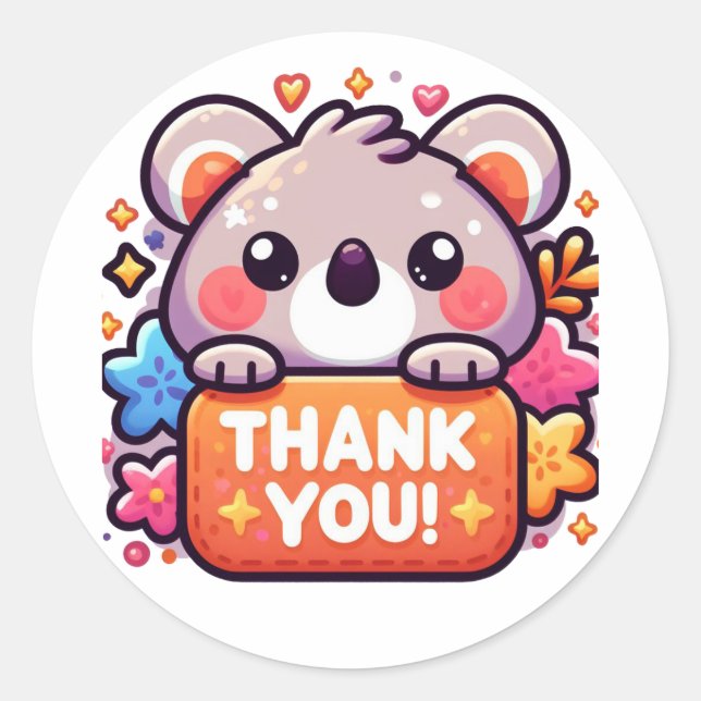 Thank you stickers (Front)