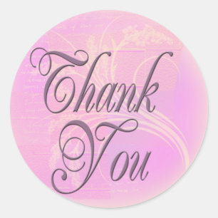 Thank you stickers for bridal shower