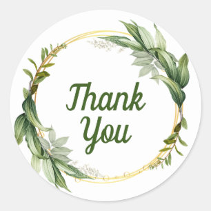 Thank you stickers for favours or envelopes etc