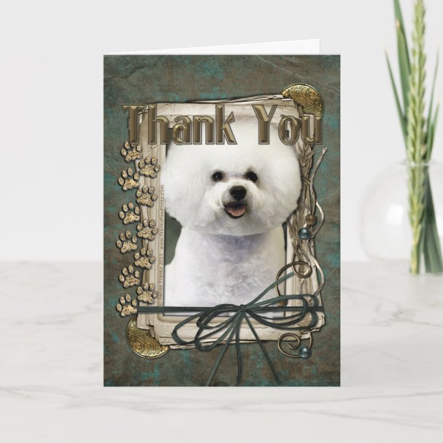 Thank You - Stone Paws - Bichon Frise (Front)