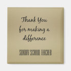 Thank You Sunday School Teacher