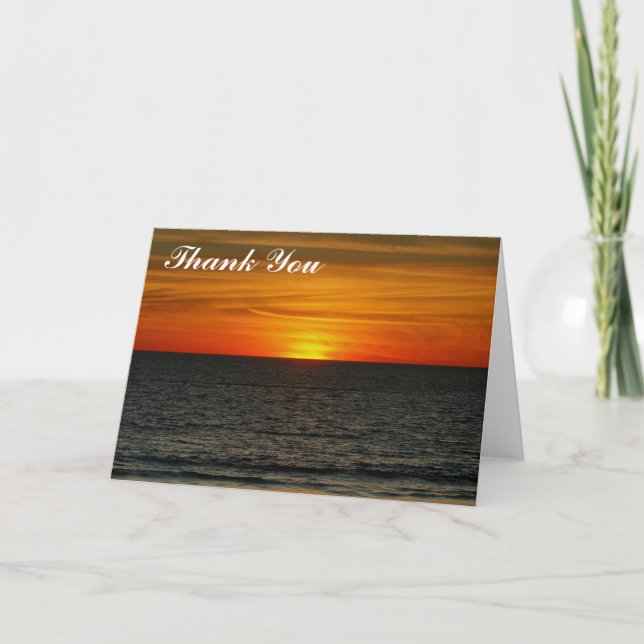 Thank You - Sunset Card (Front)