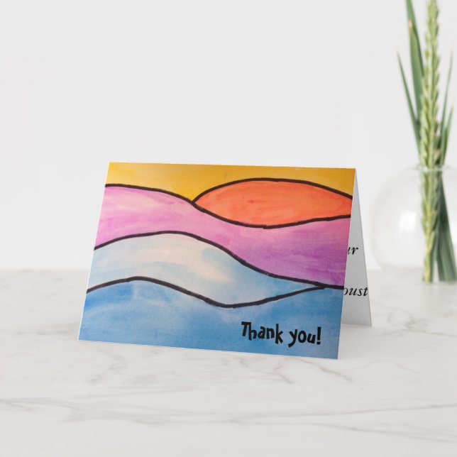 Thank you - Sunset Marcel Proust Card (Front)