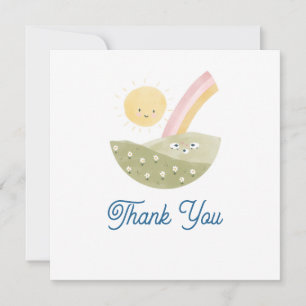 Thank You Sweet Baby Little Lamb Gender Neutral  Card
