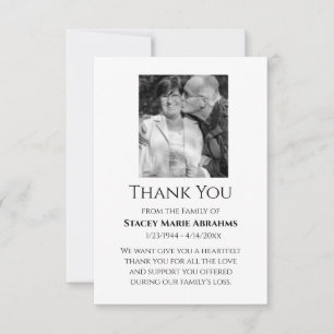 Thank You, Sympathy Card, Loss You Card