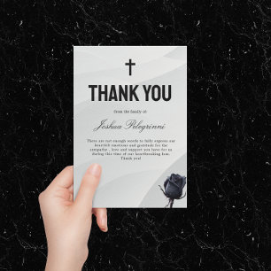 Thank You Sympathy Funeral Card