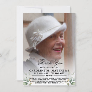 Thank You Sympathy Funeral Memorial PHOTO