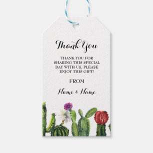 Thank you Tag Cactus Wedding Fiesta Mexican