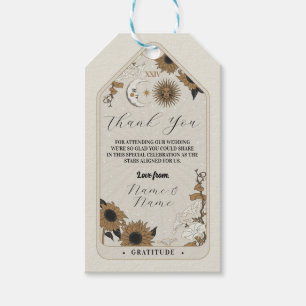 Thank you Tags Tarot Wedding Stars Align Sun Moon